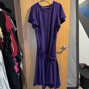 Lane Bryant Deep Purple Midi Dress